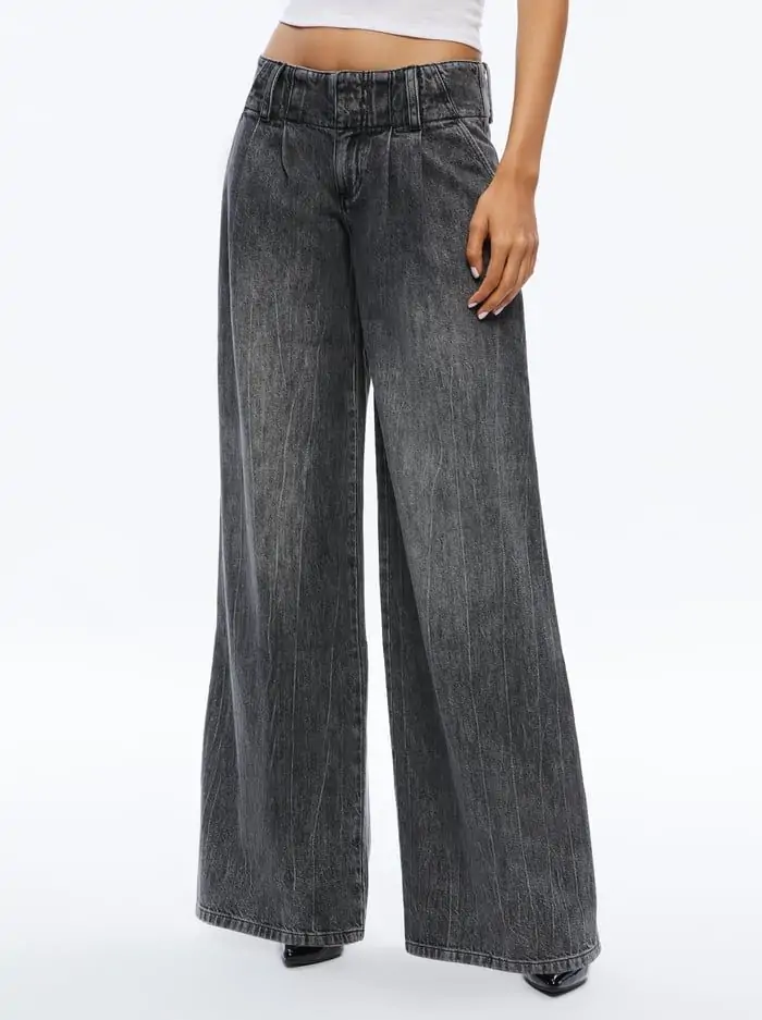 ANDERS LOW RISE PLEATED JEAN